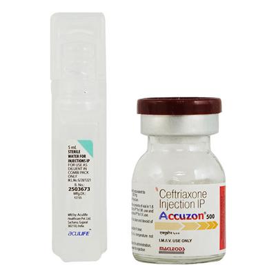 Accuzon 500mg Injection 1's - Bacterial Infections-Cep
