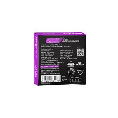 Manforce Xtasy Condoms - Black Grapes 3's - Plain/Flavoured Condoms