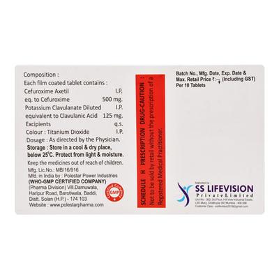 CEFUKAY CV Tablet 10's - Bacterial Infections-Cep