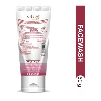 Patanjali Face Wash - Rose 60 gm - Face Wash & Cleansers