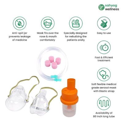 Sahyog Wellness Nebulization Kit with Chamber for Child & Adult - Respiratory Therapy