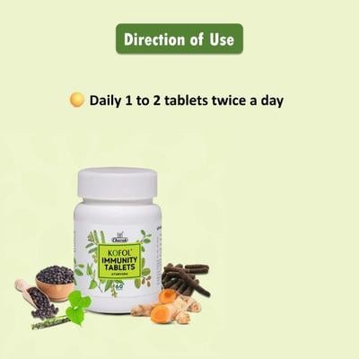 Charak Kofol Immunity Tablet 60's - Sore Throat Lozenges