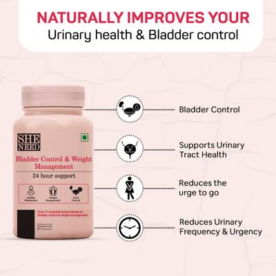 SheNeed Bladder Control & Weight Management Capsule 60's - General Health
