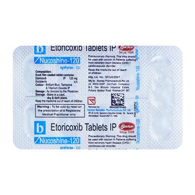 NUCOSHINE 120 Tablet 10's - Pain relief-Nsa
