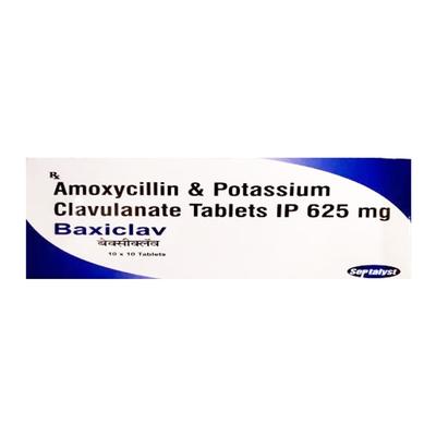 BAXICLAV 625mg Tablet 10's - Bacterial Infections-Pen