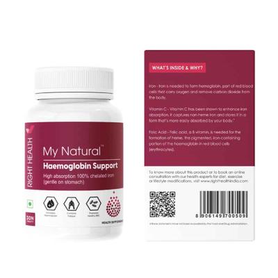 My Natural Haemoglobin Support Tablet 30's - Vital Health
