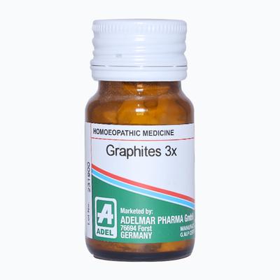 Adel Graphites. 3X (4 grain) Tablet 20 gm - Triturations (Homeo Tablets)