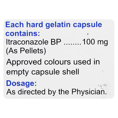 Itracip 100mg Capsule 4'S - Fungal Infections-Anf