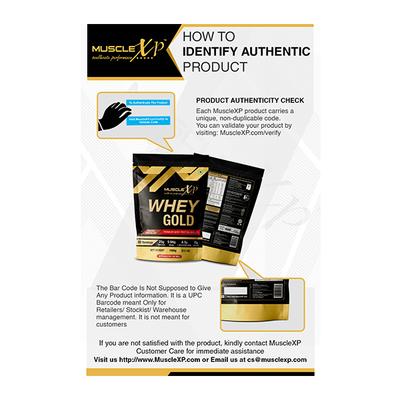 MuscleXP Whey Gold Powder - Double Chocolate Flavour 1000 gm - Whey Proteins