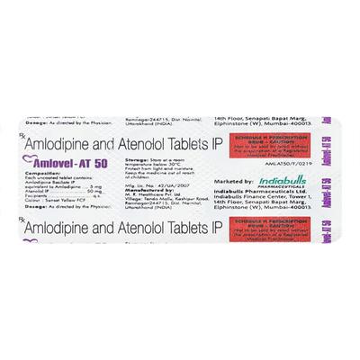 AMLOVEL AT 50mg Tablet 10's - Hypertension-Cal