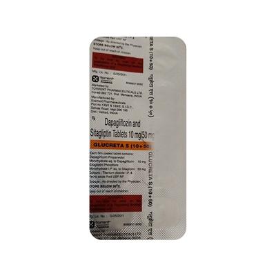GLUCRETA S 10+50 Tablet 10's - Diabetes-Ant