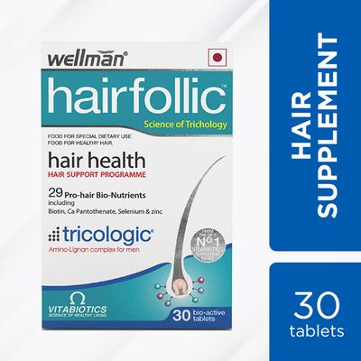 Wellman HairFollic Gluten Free Tablet 30's - Hair & Skin