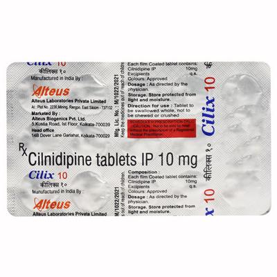 CILIX 10 Tablet 15's - Hypertension-Cal