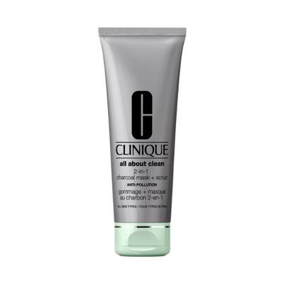 Clinique All About Clean AntiPollution Charcoal Mask & Scrub 100 ml - Face Mask
