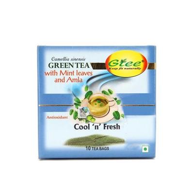 GTEE Green Tea Bags - Mint + Amla 10's - Teas