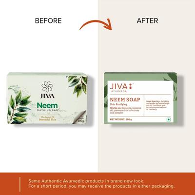 Jiva Ayurveda Bathing Soap - Neem 100 gm - Soaps
