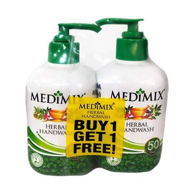 Medimix Handwash - Herbal 250 ml (Buy 1 Get 1 Free) - Hand Wash & Soaps