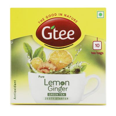 GTEE Green Tea Bags - Lemon & Ginger 10's - Teas