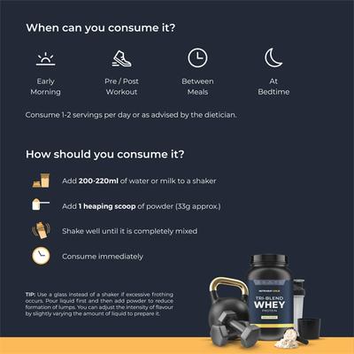 Nutrabay Gold Isolate Whey Protein Powder - Vanilla Ice Cream Flavour 1 kg - Whey Proteins