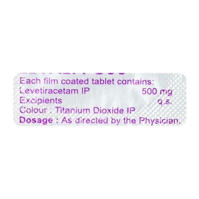 LEVALTY 500mg Tablet 10's - Epilepsy/Convulsion-Ant