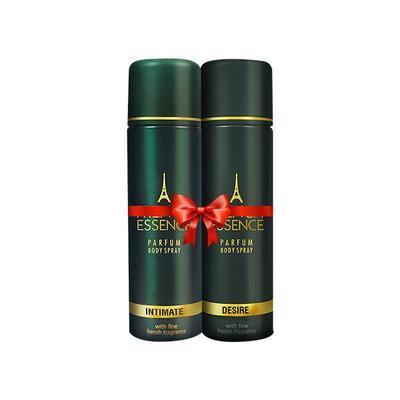 French Essence Deodorant Body Spray - Intimate 200 ml + Desire 200 ml - Perfumes (Edt/Edp)