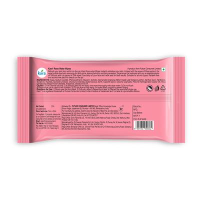 Kara Refresh Facial Wipes - Rose Water 25's - Tissues & Wipes