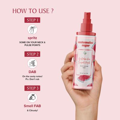 CGG Cosmetics Body & Hair Mist - Watermelon Sugar High 100 ml - Body Mist/Spray