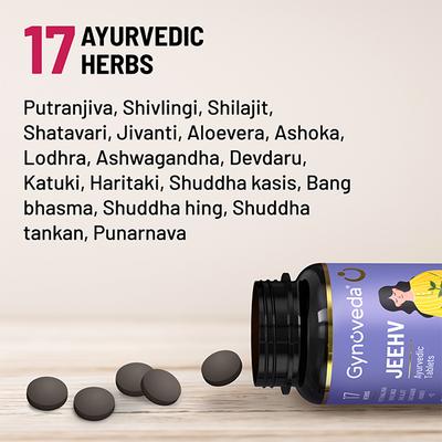 Gynoveda Jeehv Ayurvedic Tablet 120's - Speciality Medicines