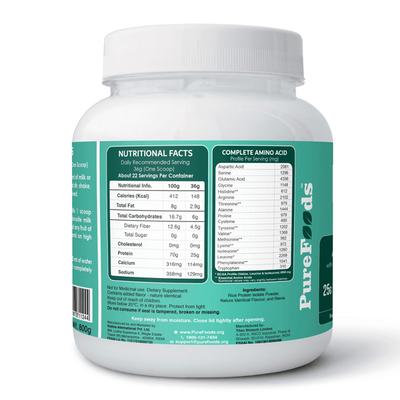 PureFoods PF Rice Protein Powder - Chocolate Flavour 800 gm - Protein Drink
