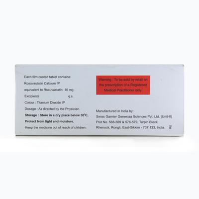 Rosta 10mg Tablet 10'S - High Cholesterol-Dys