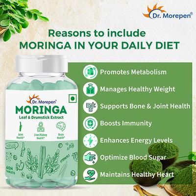 Dr. Morepen Moringa Tablet 60's - Herbal Dietary Supplement