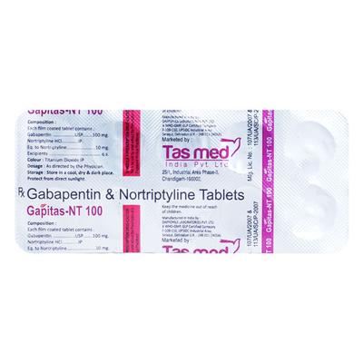 GAPITAS NT 100 Tablet 10's - Neuropathic Pain-Dru