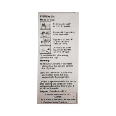 ETAPRED 0.5% Ophthalmic Suspension 5ml - Eye conditions-Eye