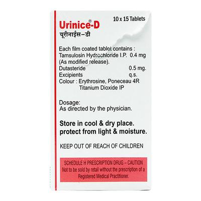 URINICE D Tablet 15's - Bladder And Prostate Disorders-Dru