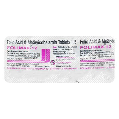 FOLIMAX 12 Tablet 10's - Supplements-Vam