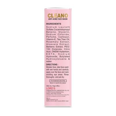 Lord's Cleano Anti Acne Face Wash 100 ml - Personal Care(Homeopathy)