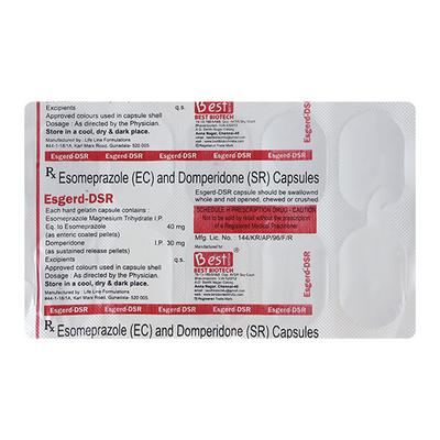 ESGERD DSR Capsule 10's - Ulcer/Reflux/Flatulence-Aaa