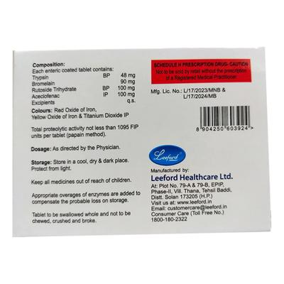 CHYMOMERG A Tablet 10's - Pain relief-Ant