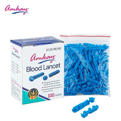 Amkay Blood Lancet (Round) 100's - Test Strips & Lancets
