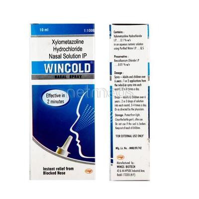 Wincold Nasal Spray 10ml - Nasal Congestion-Nas