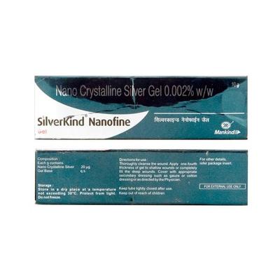 Silverkind Nanofine Gel 10gm - Skin Infections-Ski