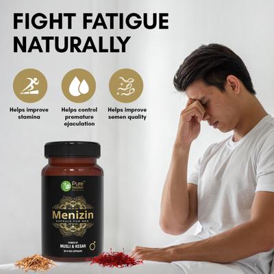Pure Nutrition Menizin Veg Capsule For Men 60's - Sexual Care
