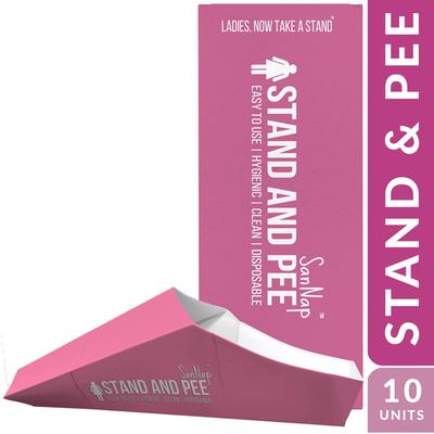 Sannap Stand and Pee Disposable Female Urine Director for Women -10's - Intimate Care