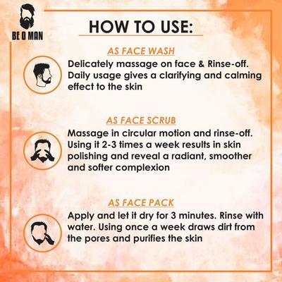 Beoman Clean and Active 3 In 1 Face Wash 100 gm - Face Washes
