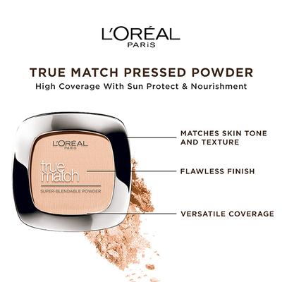 L'Oreal Paris True Match Super Blendable Powder, Beige N4 9 Gm - Compact Powder