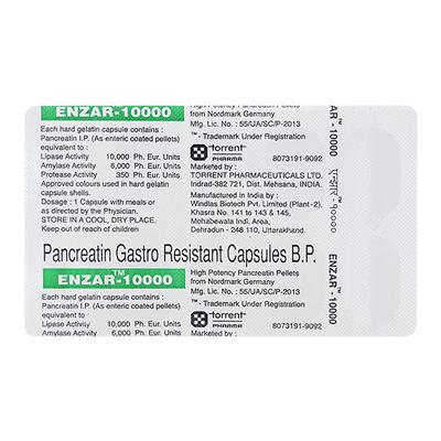 Enzar 10000 Capsule 10'S - Digestion-Dig