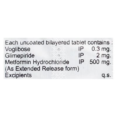 TRIVOGLIZAR 0.3/2 Tablet 10's - Diabetes-Ant