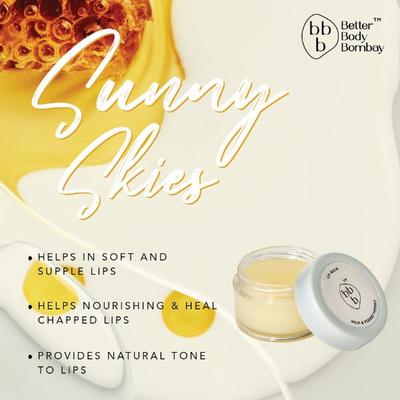 BBB Better Body Bombay Lip Balm- Milk & Forest Honey 10 gm - Lip Balms