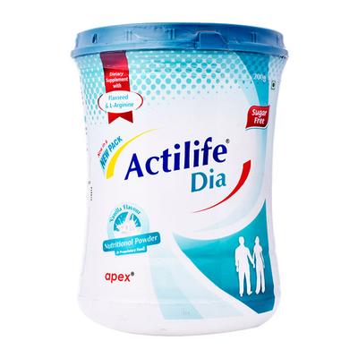 ACTILIFE DIA NEW PACK SUGAR FREE VANILLA FLAVOUR Powder 200gm - Supplements-Vam