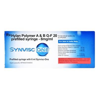 SYNVISC ONE (HYLAN GF 20) Injection(Pfs) 6ml - Arthritis-Oth